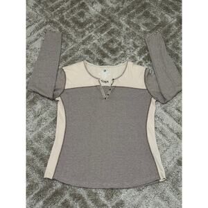 Kuhl Veloce Long Sleeve Tee Tan/Brown Ladies Size L